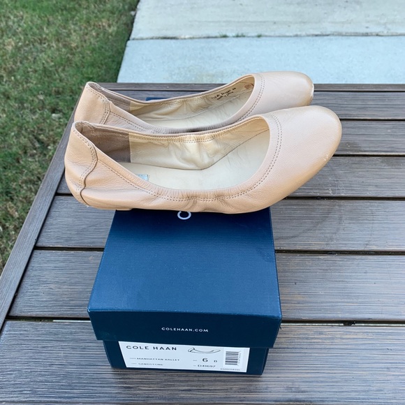 Cole Haan Manhattan Ballet Flat Sandstone Size 6 - Picture 4 of 5